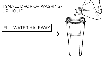 CLEANING STUCK-ON INGREDIENTS - Power Nutri Cup