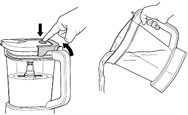 USING THE JUG & STACKED BLADE ASSEMBLY - Step 1