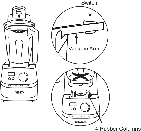 Asamblarea capacului de vid