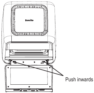 To Remove Door - Push Inwards