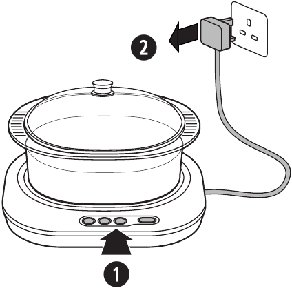 using your device - Step 5 - Turn off the unit