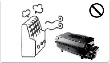 Uso seguro - Mantener alejado de objetos calientes