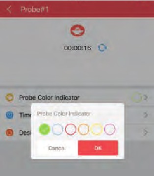 Sonde kleur configuratie