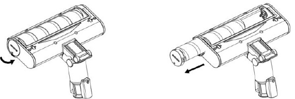 Motorli pol tozalash moslamasi va cho'tkalarni tozalash