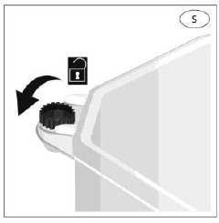 Oliebeholder med h&aelig;tte.