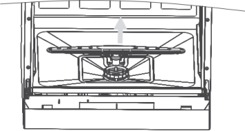 De sproeiarmen reinigen