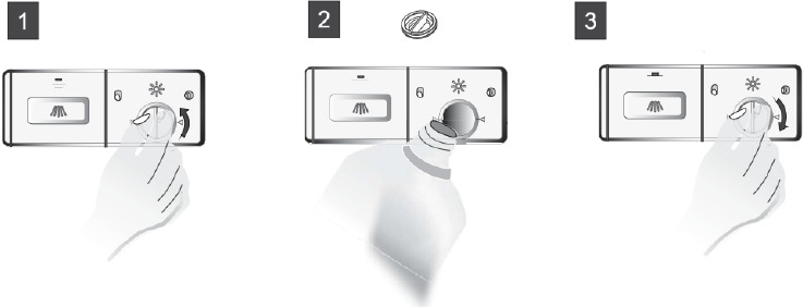 Wanneer het spoelmiddelreservoir bijvullen