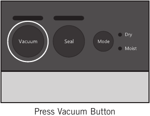 Envasar al vac&iacute;o una bolsa FoodSaver - Paso 3