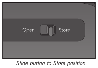 Per riporre l'apparecchio