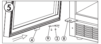 INSTRUKCJE DOTYCZĄCE ZMIANY KIERUNKU OTWIERANIA DRZWI - Krok 5
