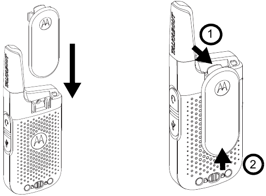 Inserci&oacute;n y extracci&oacute;n del clip para cintur&oacute;n