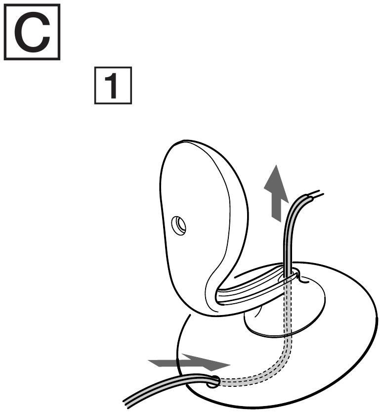 Positioning the speaker - Step 1