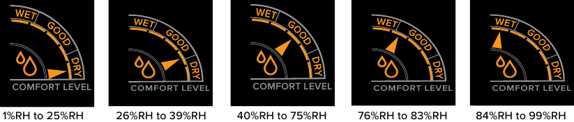 ANZEIGE DES RAUMKLIMAS