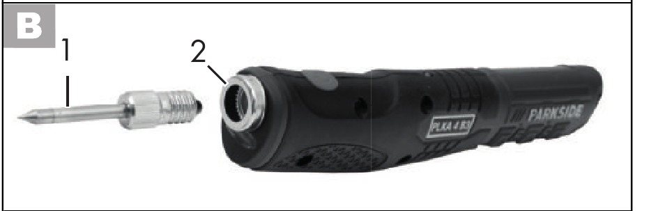 Installing/eplacing the soldering tip