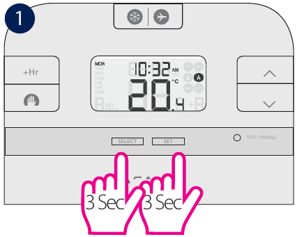 Ustawianie daty i godziny - Krok 1