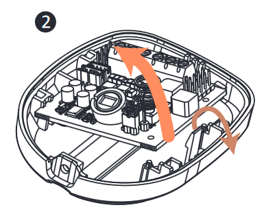 Installation du Fond de Bo&icirc;tier du D&eacute;tecteur - &Eacute;tape 1