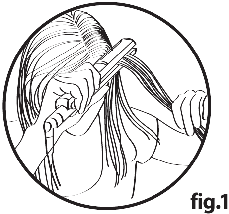 Curling your hair - Step 1