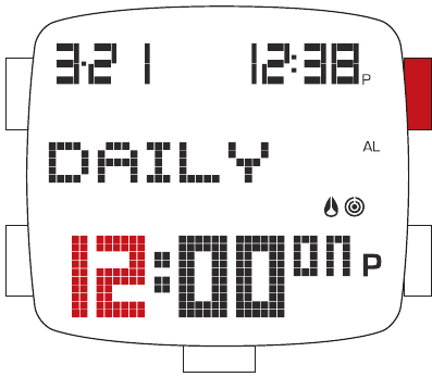 ALARM - Daily setting sequence