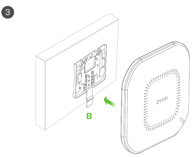 Montaža na zid / strop - Korak 2