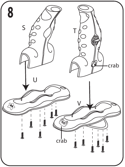 SESTAVLJANJE HOBOTNICE - 1. korak