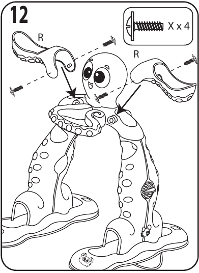 SESTAVLJANJE HOBOTNICE - 5. korak