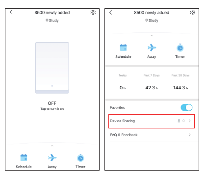 Laitteen jakaminen - Vaihe 1
