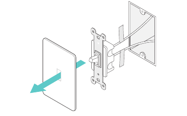 Vypnite nap&aacute;janie a odstr&aacute;ňte kryciu dosku