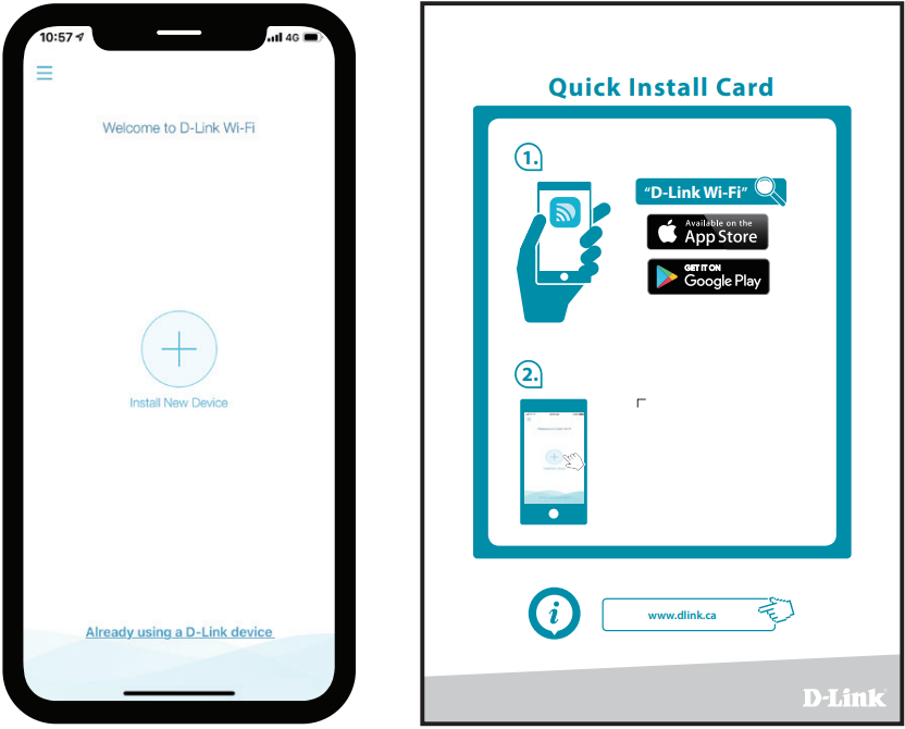 Configurazione Wi-Fi D-Link - Passaggio 2 - Scansiona una scheda di installazione