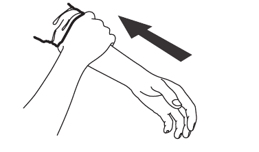 Aplik&aacute;cia manžety na z&aacute;p&auml;stie &ndash; krok 1