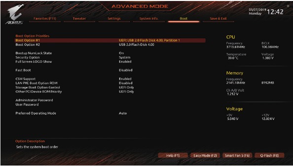 &Rho;ύ&theta;&mu;&iota;&sigma;&eta; BIOS - &Mu;&epsilon;&nu;&omicron;ύ &epsilon;&kappa;&kappa;ί&nu;&eta;&sigma;&eta;&sigmaf;