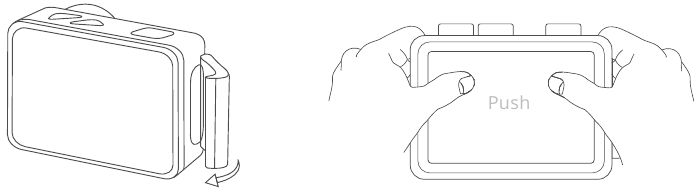 Przymocuj kamerę do kask&oacute;w, sprzętu i wyposażenia. - Zamknij
