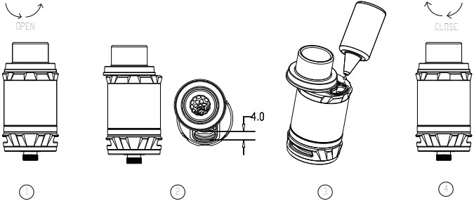 Polnjenje e-tekočine