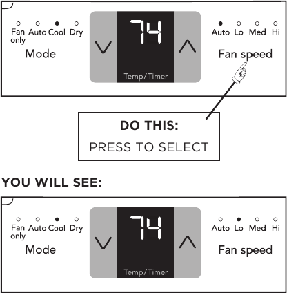 TO ADJUST FAN SPEEDS