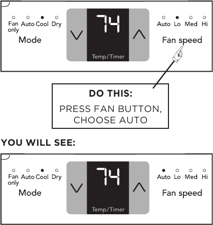 TO USE AUTO FAN FEATURE