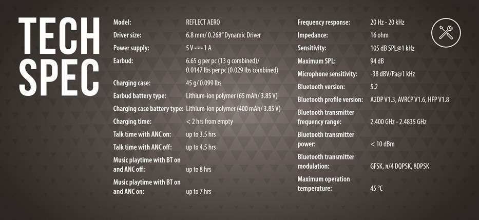 ESPECIFICACIONES T&Eacute;CNICAS