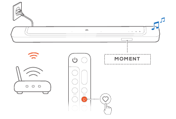 I&scaron;ankstinių nustatymų pasiekimas naudojant Moment mygtuką &ndash; 2 veiksmas
