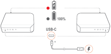 Įkrovimas per USB kabelį