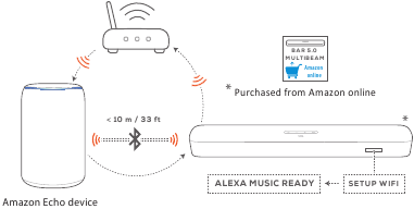 Automatinis nustatymas per Amazon Echo įrenginį