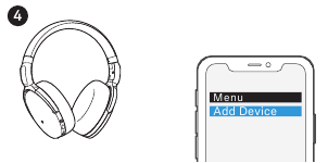 Pairing the unit with a Bluetooth device - Step 1