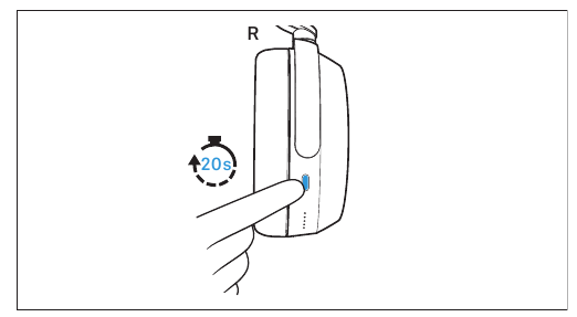 Nulstilling af hovedtelefonerne