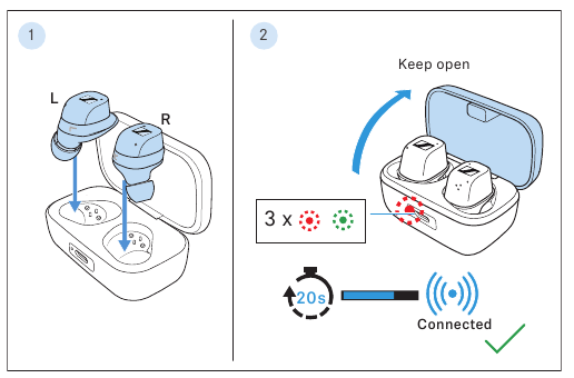 Appairage d'un &eacute;couteur de rechange