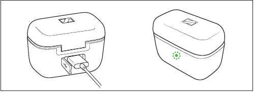 Opladeetui LED-indikationer oversigt - Del 1