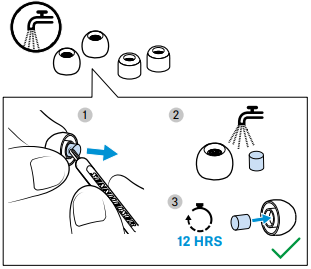 Reng&oslash;ring af &oslash;readapterne