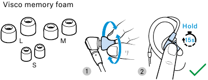 Memilih adapter telinga busa viscose