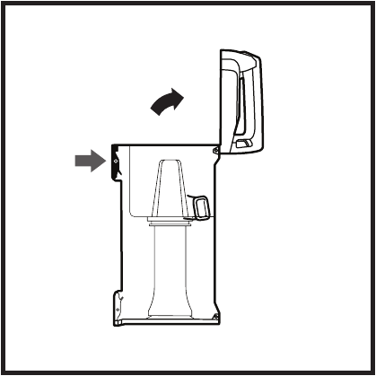 EMPTYING THE DUST CUP - Step 3
