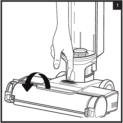 LIMPIEZA MANUAL DEL RODILLO DEL CEPILLO - Paso 1