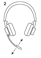 Ajustați locația brațului microfonului