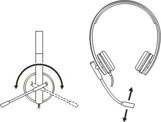 REGOLAZIONE DELL'ASTA DEL MICROFONO