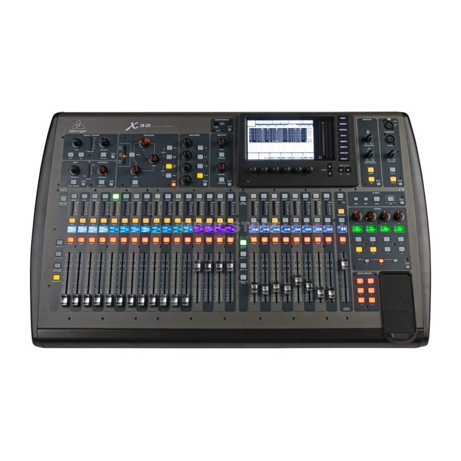 Behringer X32 - 40-Input, 25-Bus digitale mixer met 32 programmeerbare ...