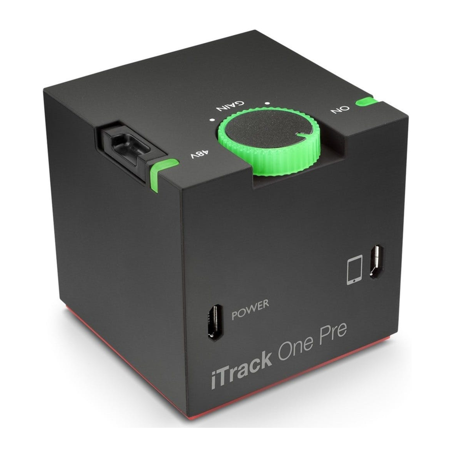 Focusrite iTrack One Pre - Compact Microphone Preamp and Instrument ...